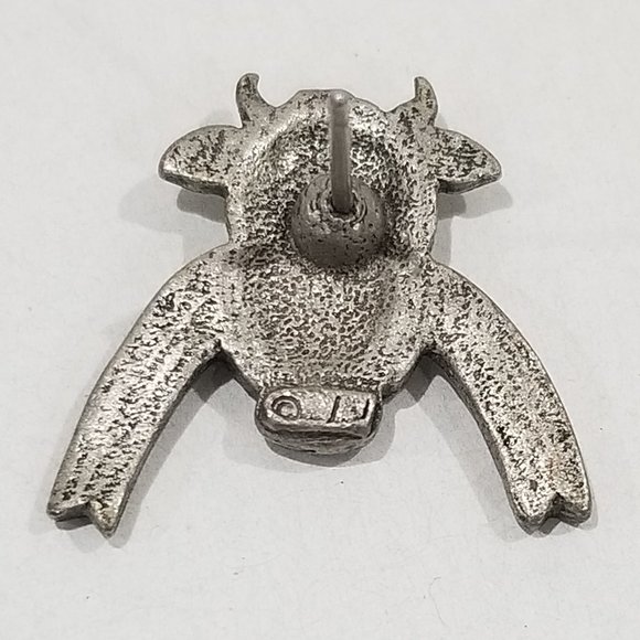 Jonette Jewelry Company - Pewter single stud earring - 2 piece dangling cow - Picture 6 of 13